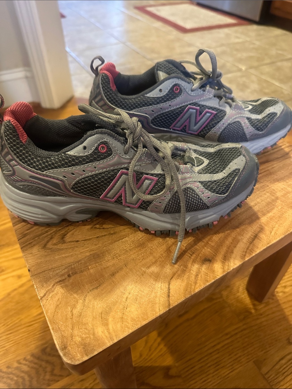 New Balance Gray and Pink Women's Athletic Sneakers